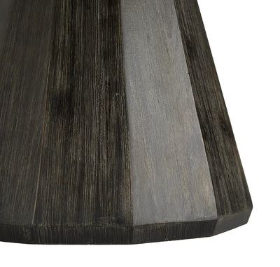 DINING TABLE BLACK/GRAY LAVA STONE