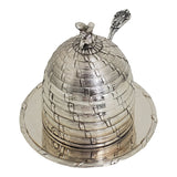 HONEY POT WITH SILVER PLATE SPOON (NRD)