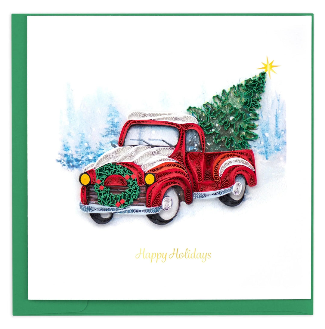 GREETING CARD "XMAS TRUCK"