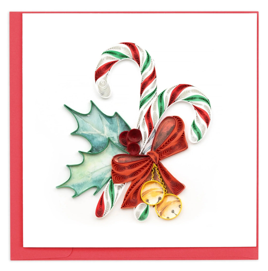 GREETING CARD "XMAS CANDY CANES"