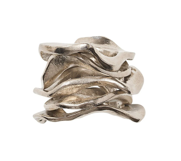 NAPKIN RING FLUX SILVER #60294
