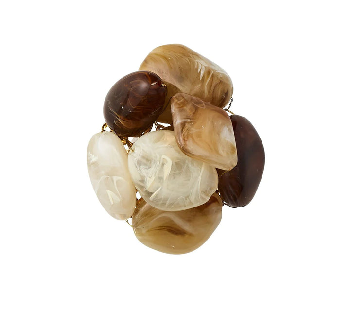 NAPKIN RING SEA STONE