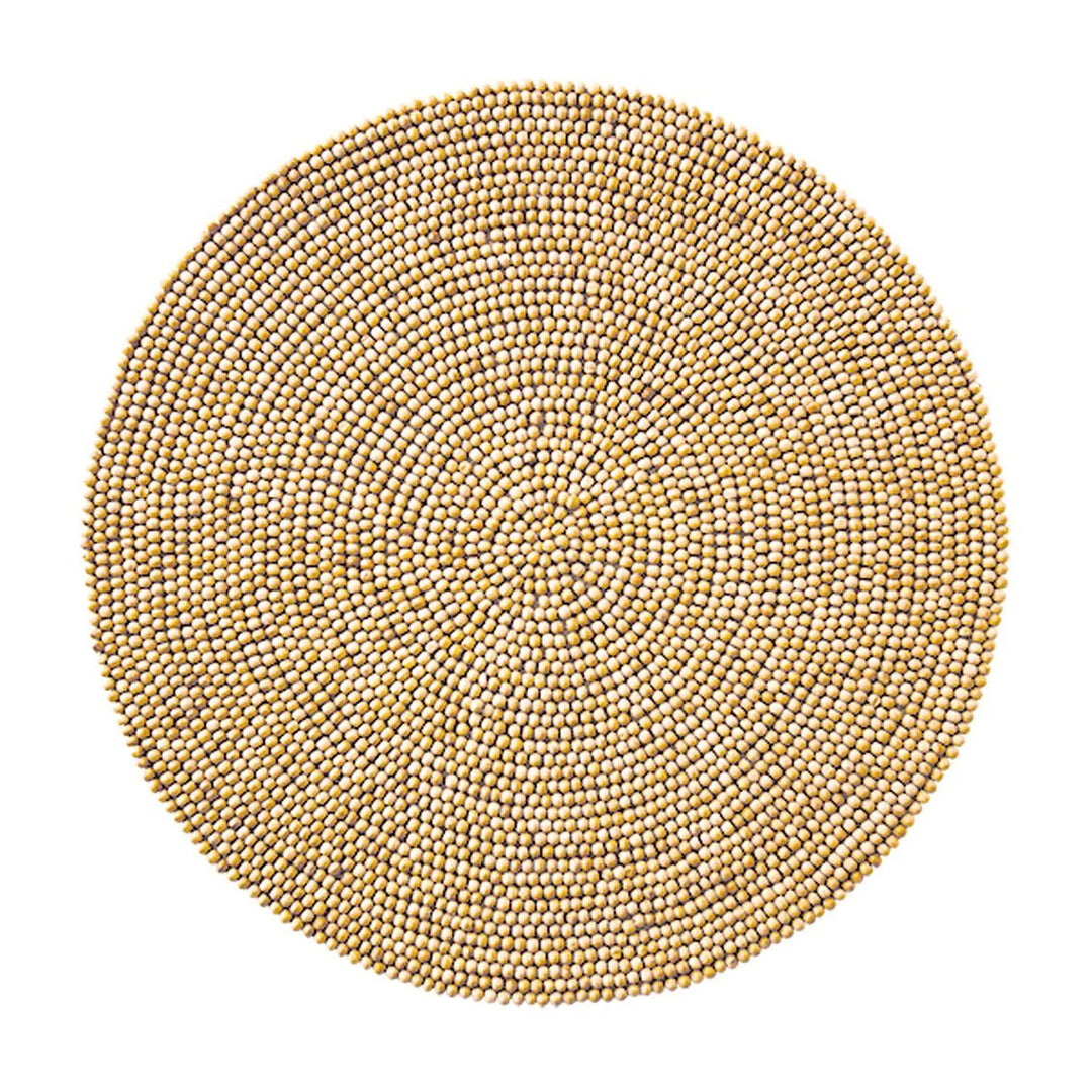PLACEMAT WOOD ROUND NATURAL #60304