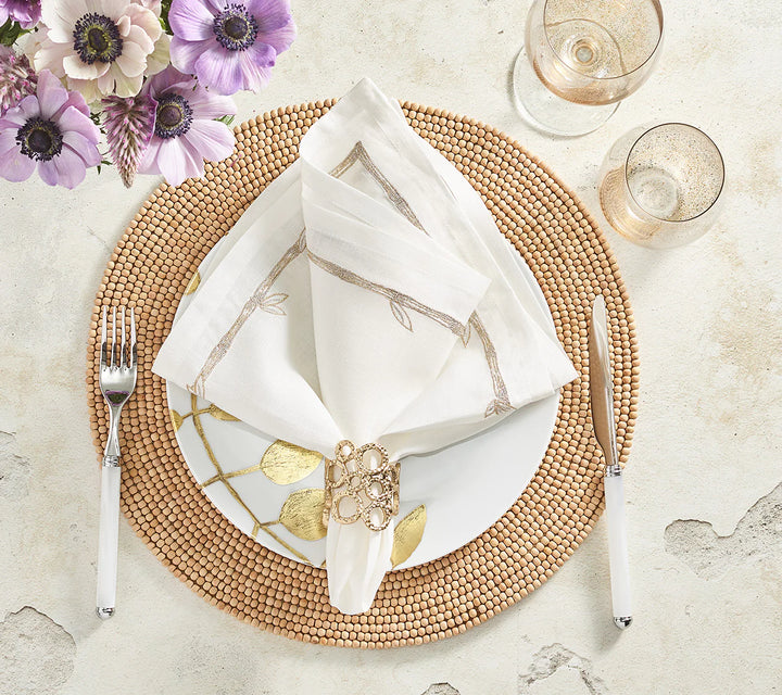 PLACEMAT WOOD ROUND NATURAL #60304