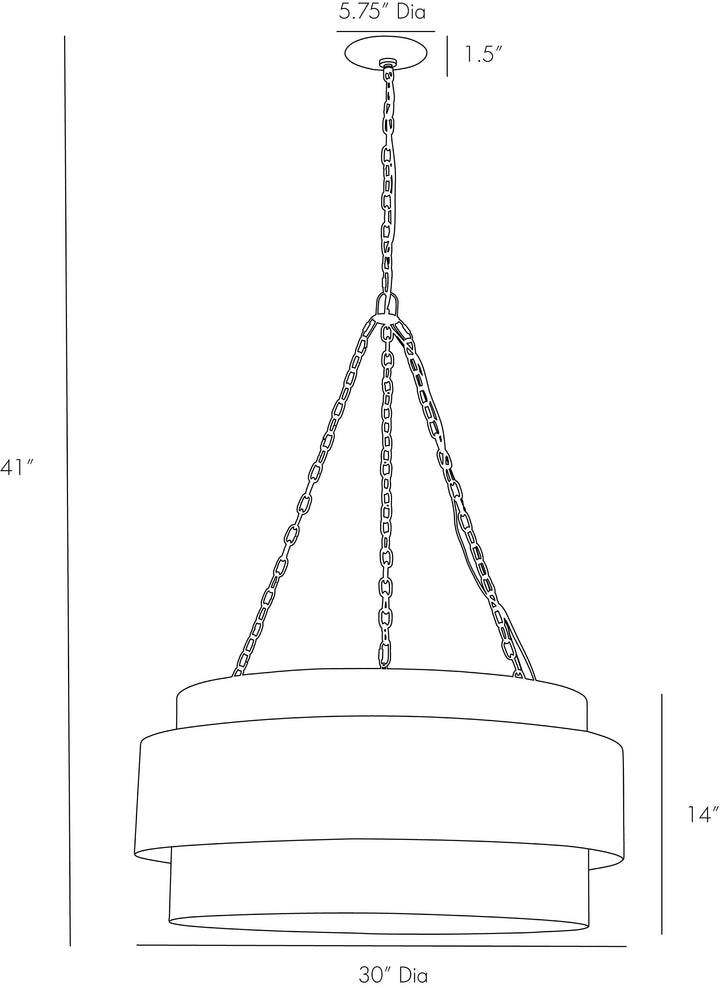 PENDANT VINTAGE BRASS LARGE #60345