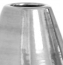 VASE CURVED PLATINUM (Available in 2 Sizes and 2 Colors)