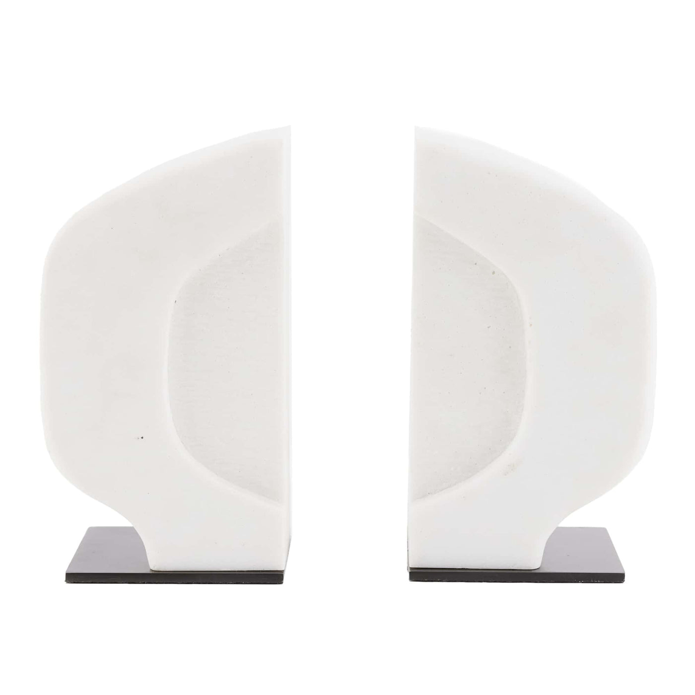 BOOKENDS IVORY RIVERSTONE - SET OF 2
