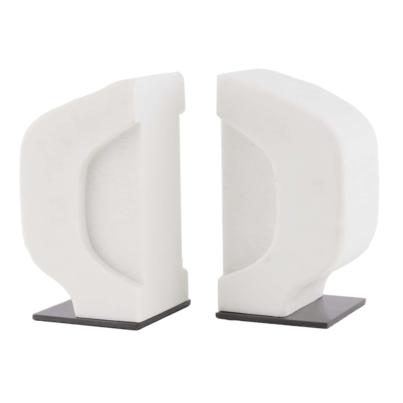 BOOKENDS IVORY RIVERSTONE - SET OF 2