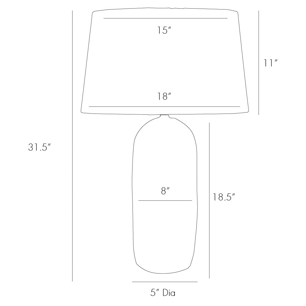 TABLE LAMP AGED MERCURY GLASS #61039