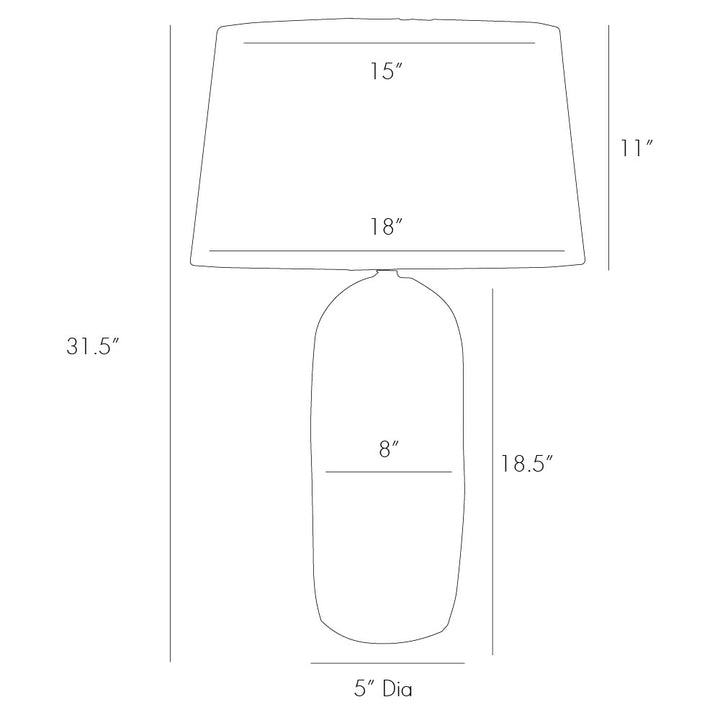 TABLE LAMP AGED MERCURY GLASS #61039