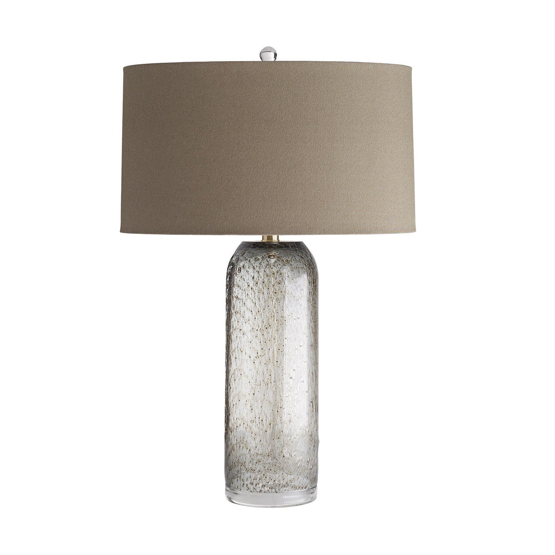 LAMP FLINT BLOWN SEEDED TEXTURE GLASS (NRD) #61040
