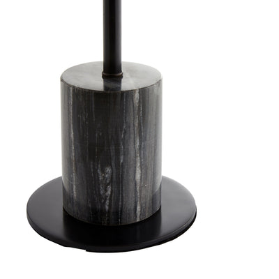 TABLE LAMP BRONZE IRON WITH GRAY MARBLE