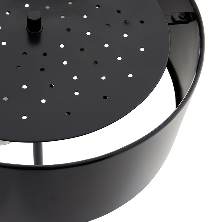 TABLE LAMP BRONZE IRON WITH GRAY MARBLE (NRD) #61043