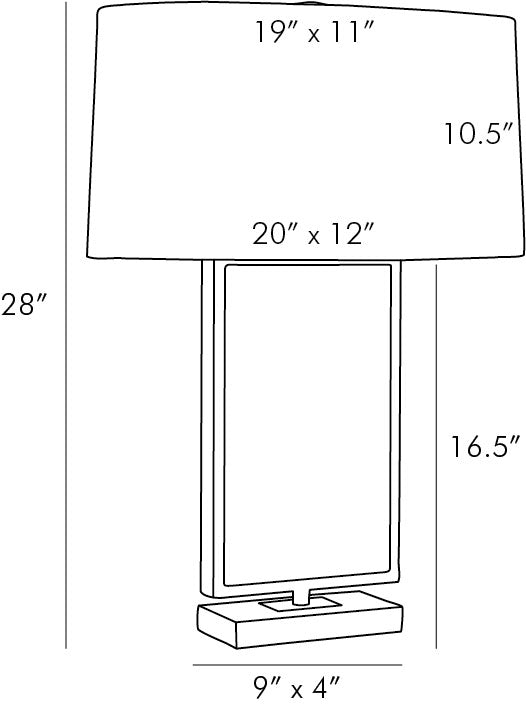 TABLE LAMP IVORY ORIGAMI RICESTONE (NRD) #61044