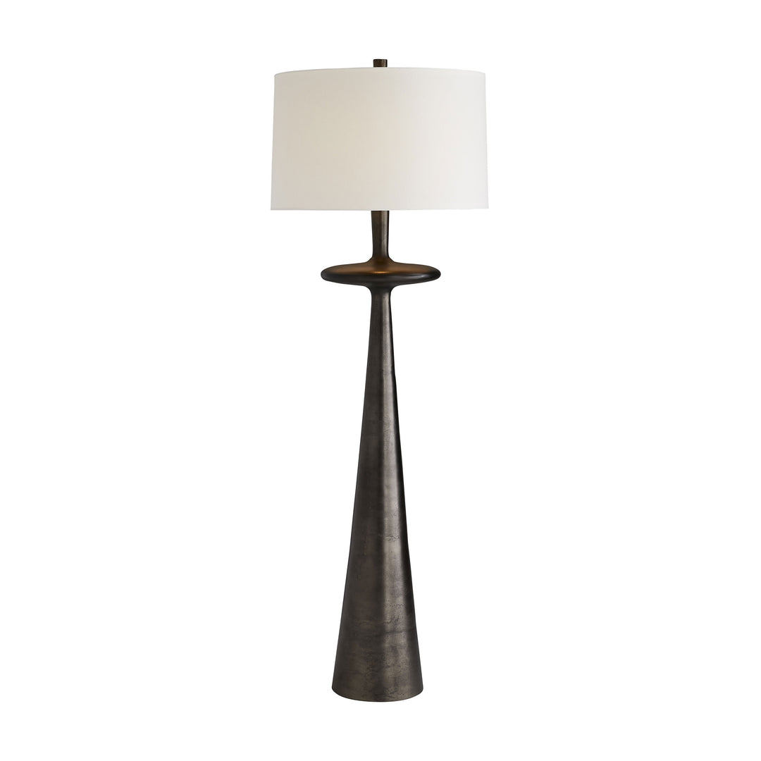 FLOOR LAMP ELONGATED ANTIQUE ALUMINIUM #61049