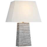 TABLE LAMP TEXTURED CERAMIC RECTANGLE