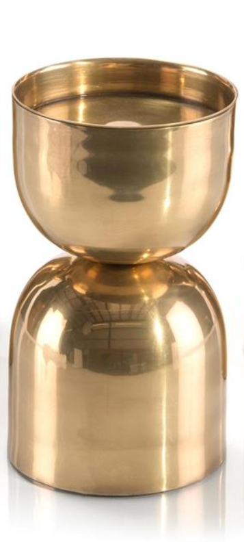 CANDLE HOLDER ANTIQUE BRASS