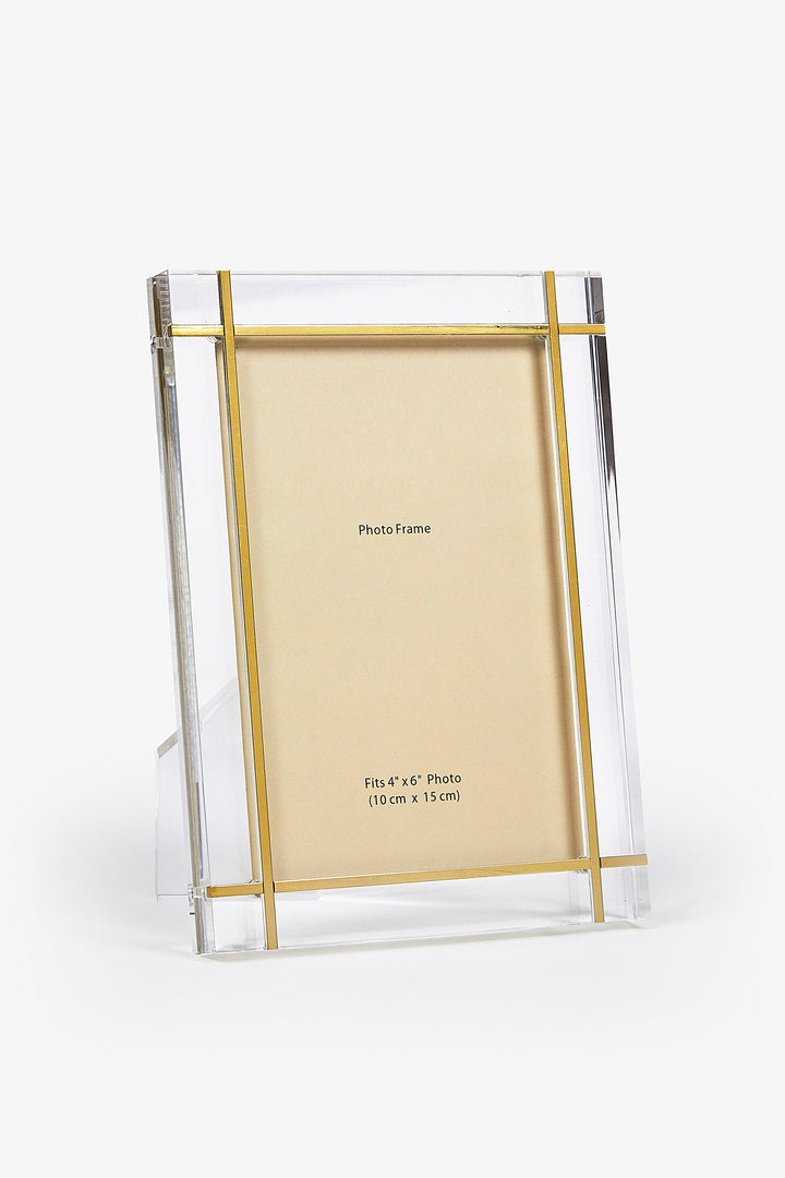 FRAME LUCITE WITH GOLD METAL