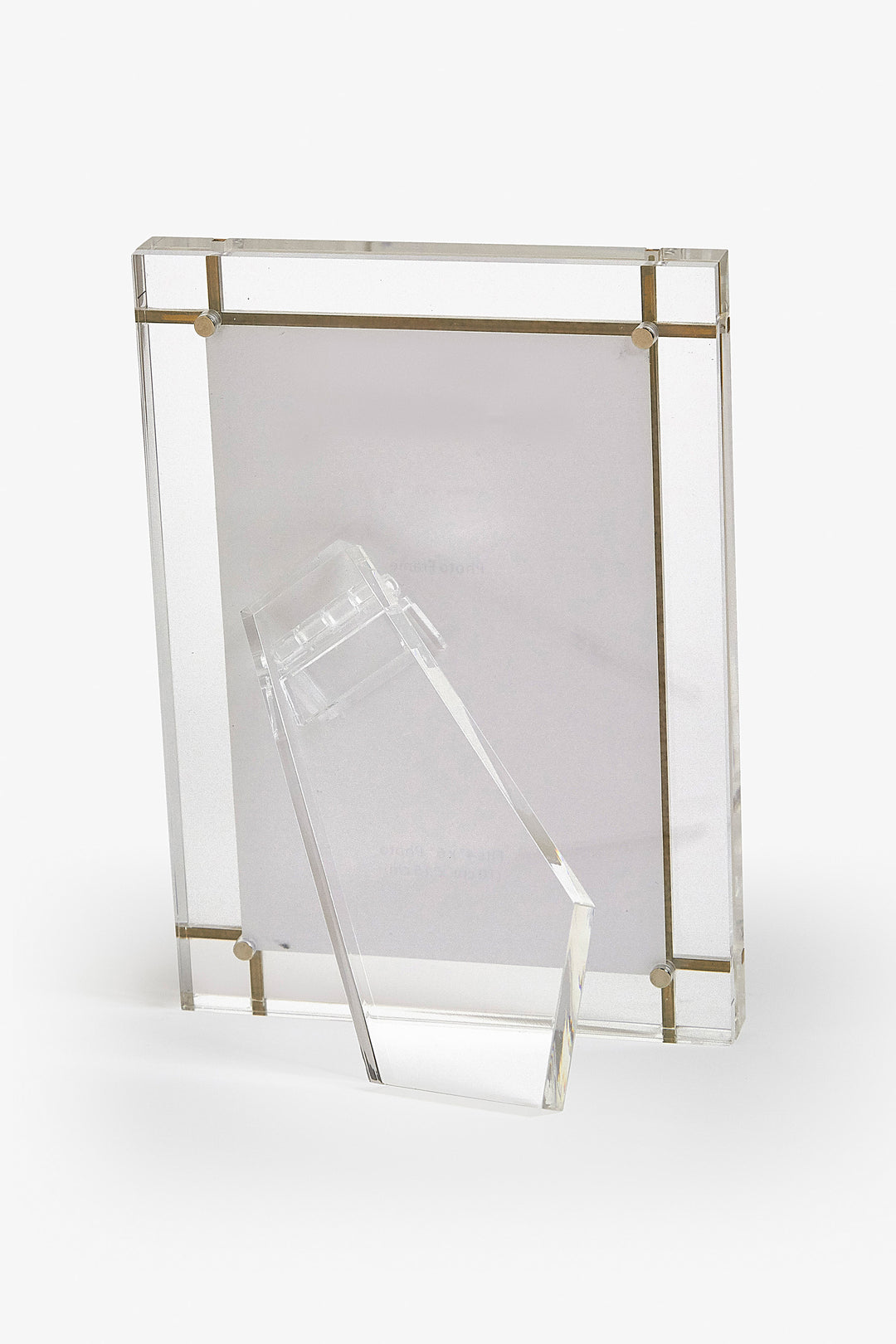 FRAME LUCITE WITH GOLD METAL