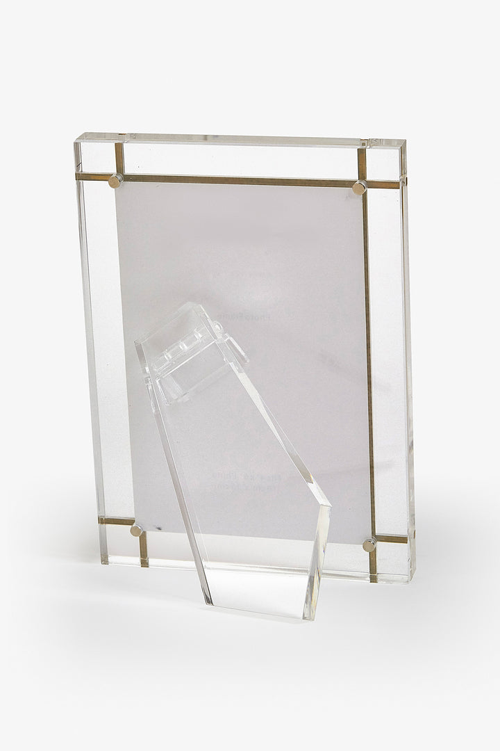 FRAME LUCITE WITH GOLD METAL