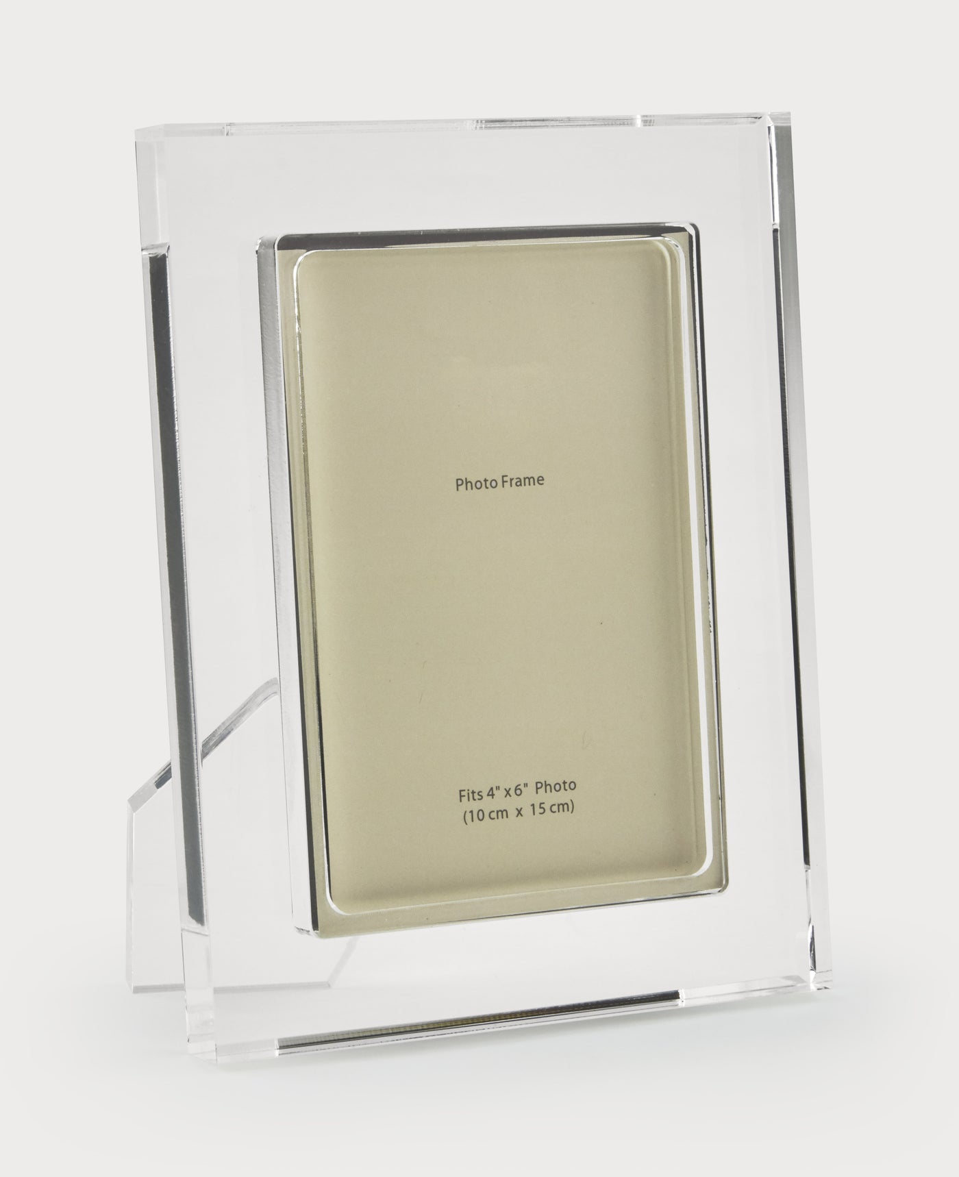 FRAME LUCITE CLEAR WITH CLEAR BORDER (Available in 3 Sizes)
