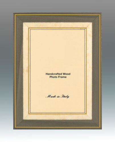 FRAME GREY WOOD WITH GOLD BORDER (Available in 2 Sizes)