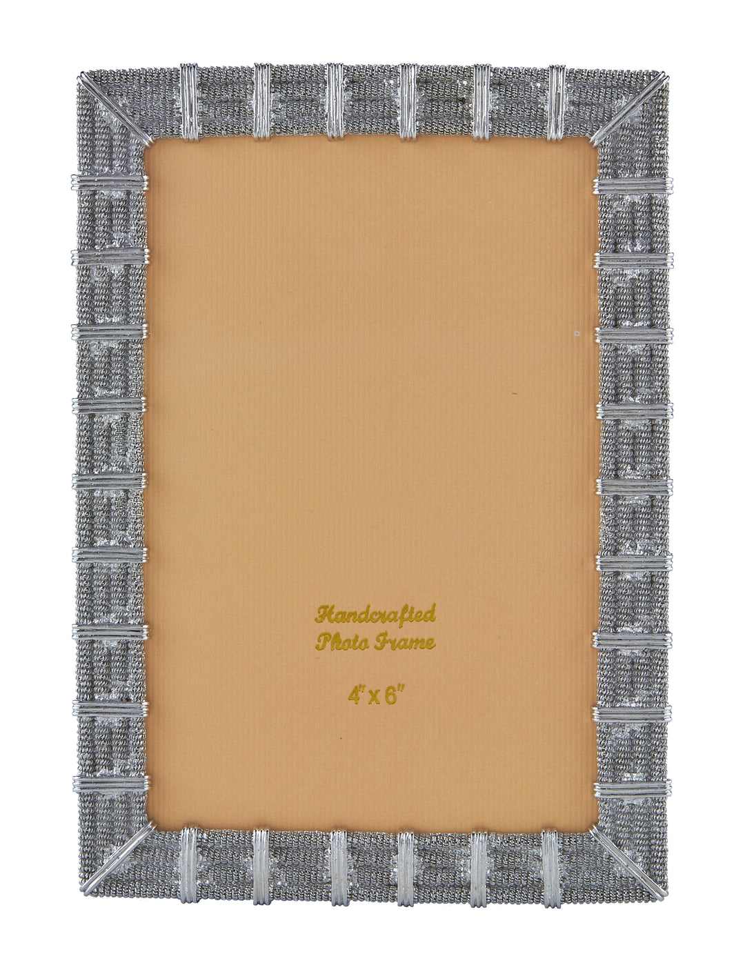 FRAME JEWELED MESH SILVER