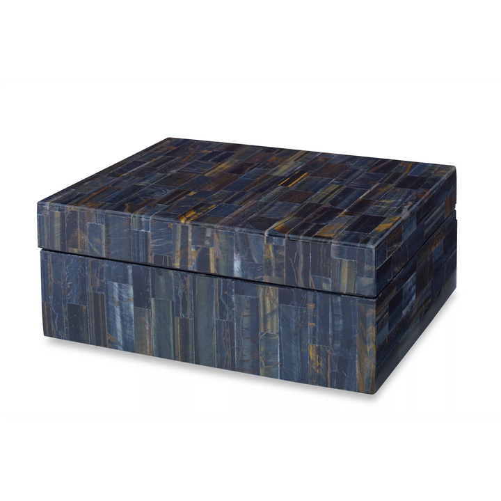 BOX TIGER EYE STONE BLUE (NRD) #61474