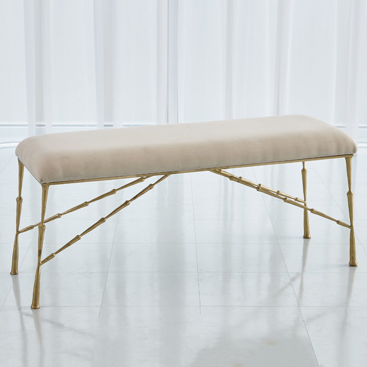 BENCH ANTIQUE BRASS LARGE #61698