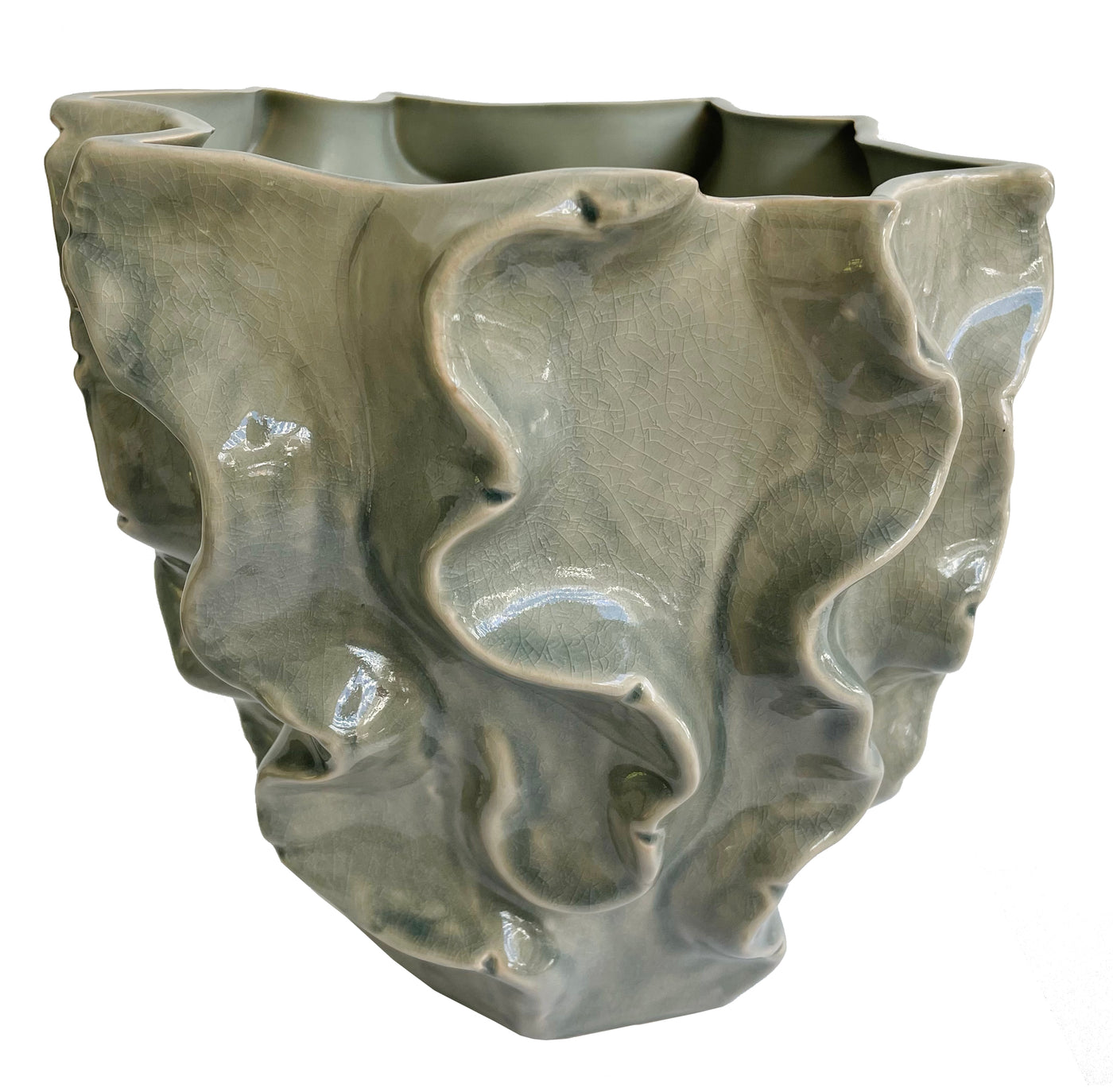 POT DUNE CERAMIC GREY LARGE