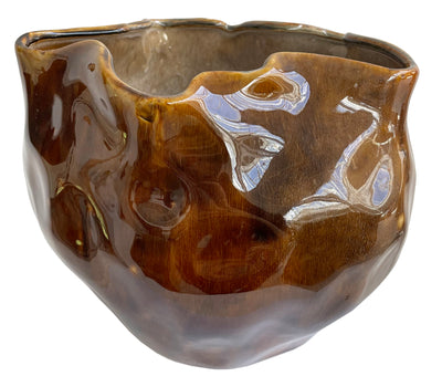 VASE BROWN CERAMIC (Available in 2 Sizes)