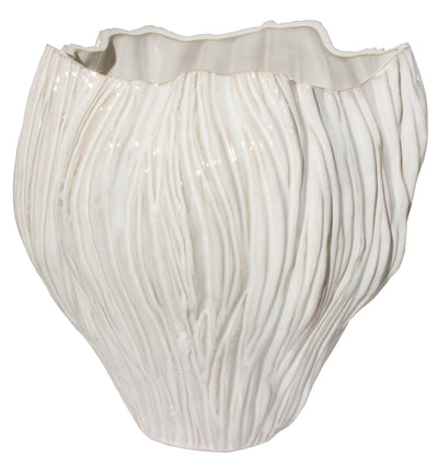 VASE DUNE CERAMIC CREAM (Available in 2 Sizes)