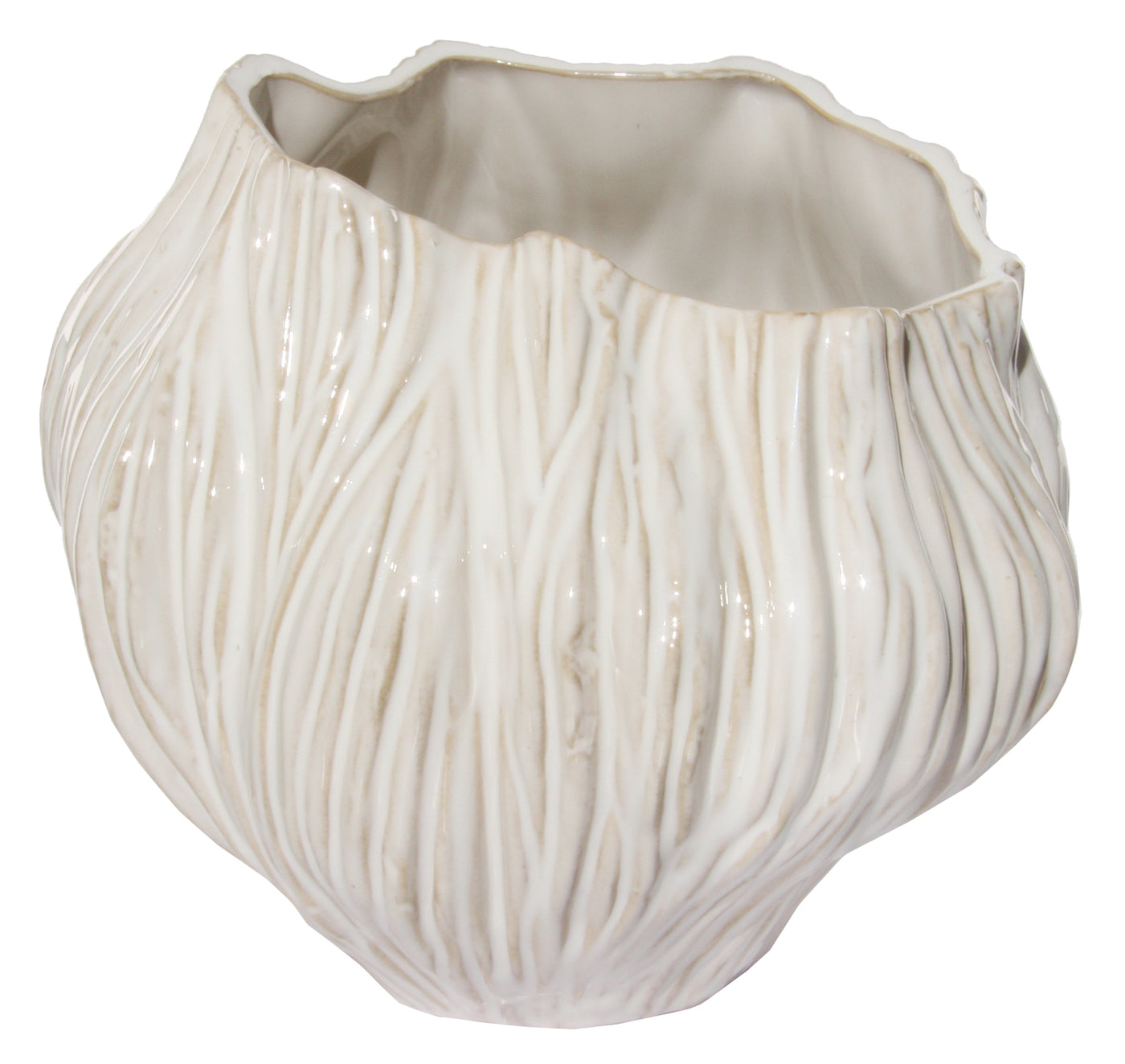 VASE DUNE CERAMIC CREAM (Available in 2 Sizes)