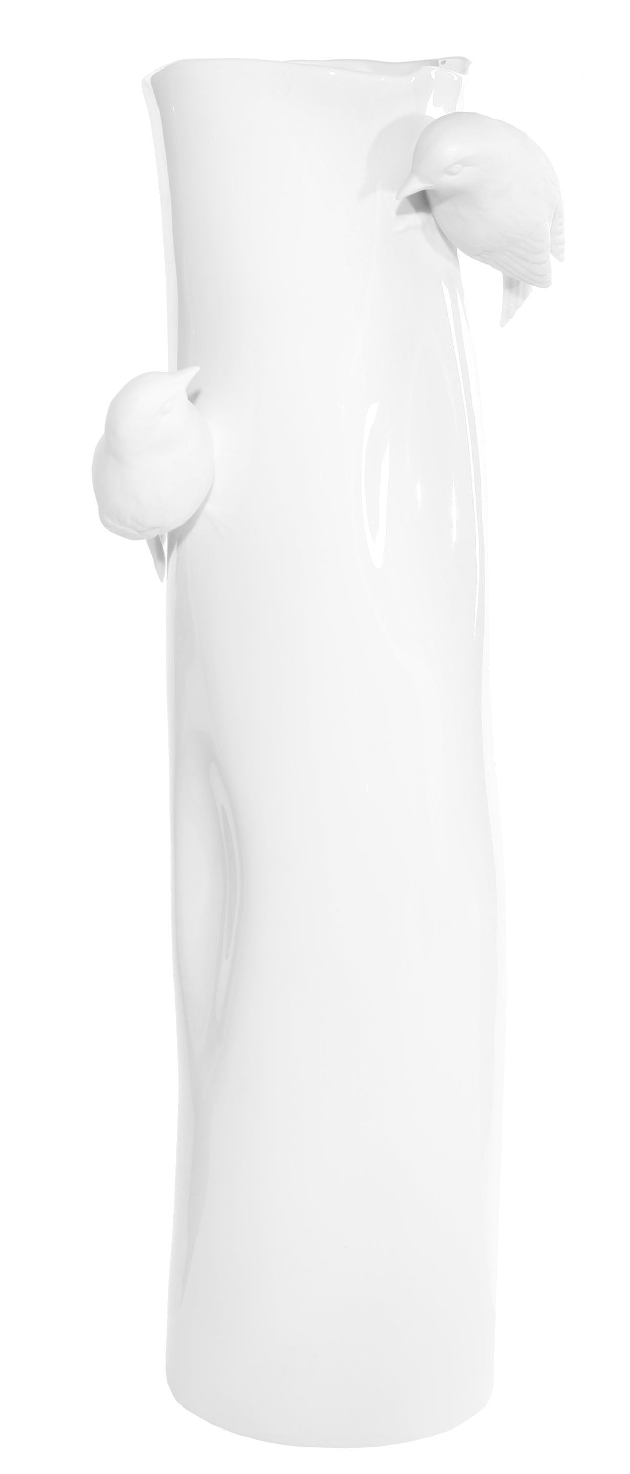 VASE PORCELAINE WITH WHITE BIRDS (Available in 3 Sizes)