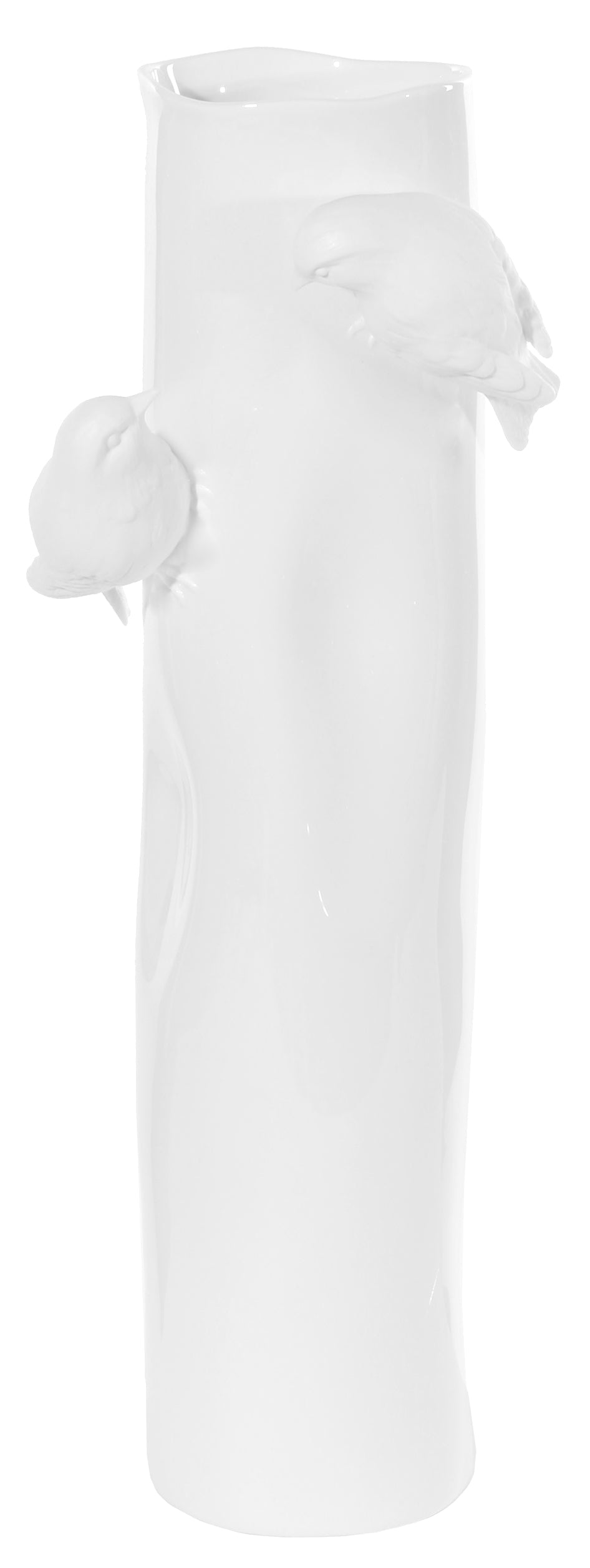 VASE PORCELAINE WITH WHITE BIRDS (Available in 3 Sizes)