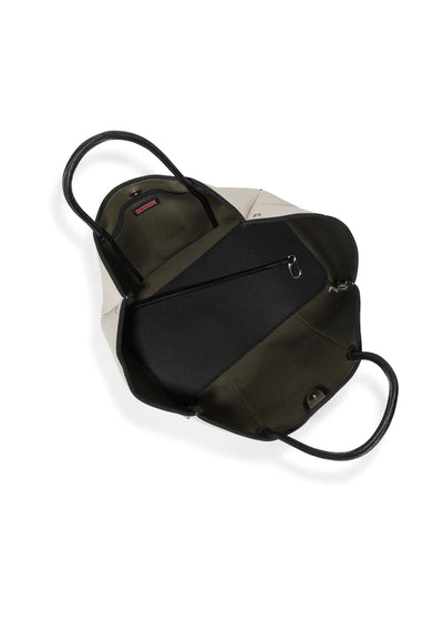 TOTE GREYSON BEIGE WITH RED STRIPE #61967