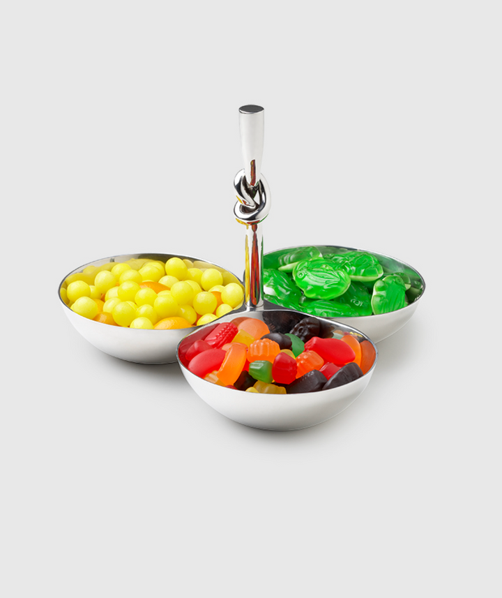 TRIO SNACK SET WITH KNOT HANDLE #62052