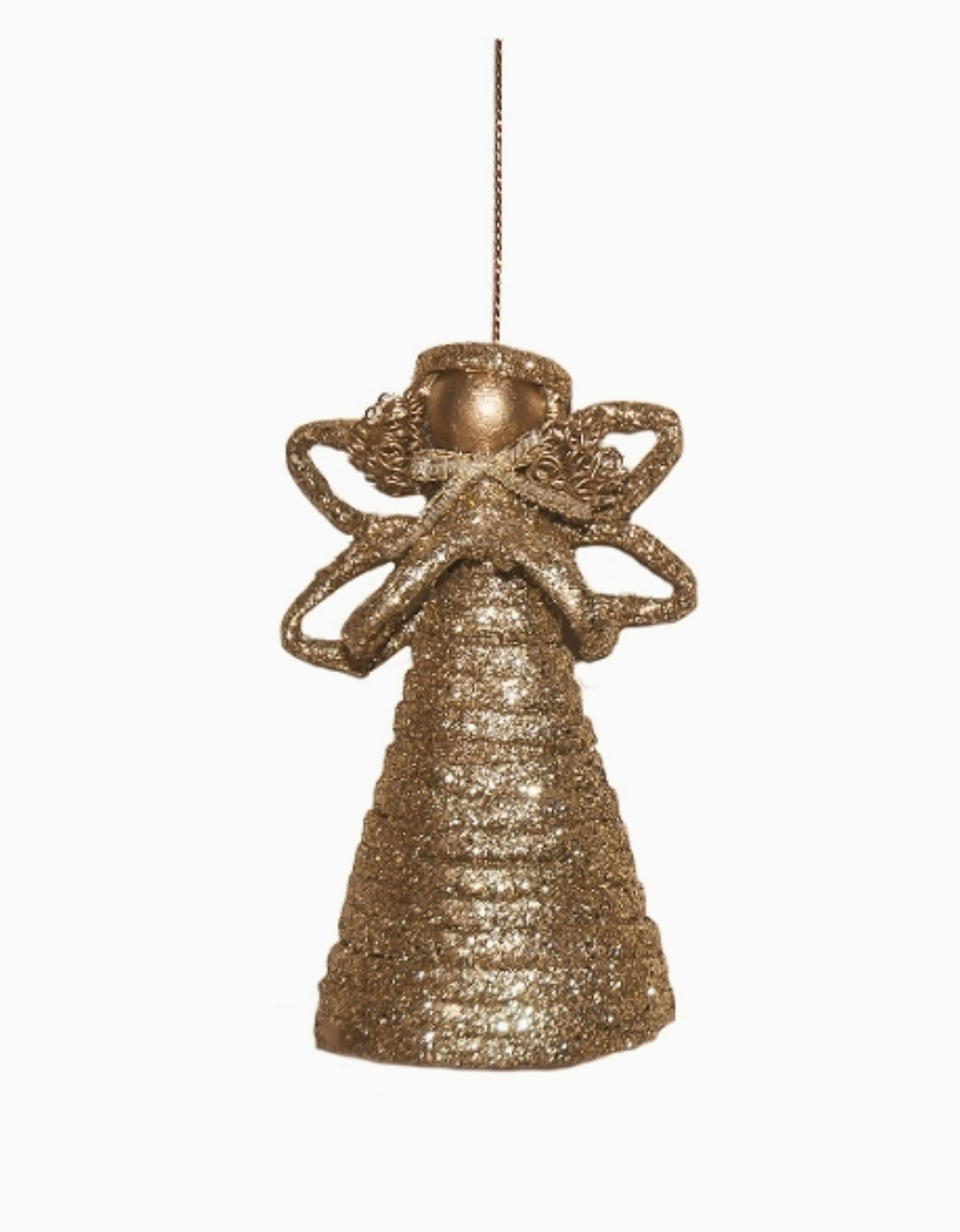 ORNAMENT ANGEL ROLLED PAPER GOLD