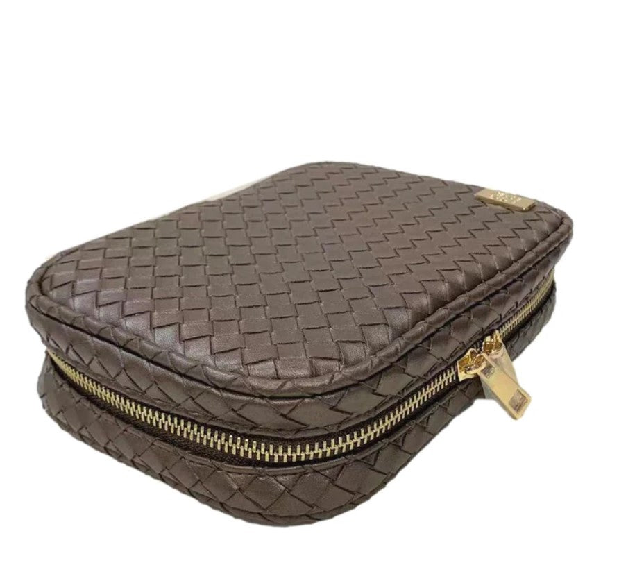 COSMETIC BAG ZIP AROUND WOVEN #62187