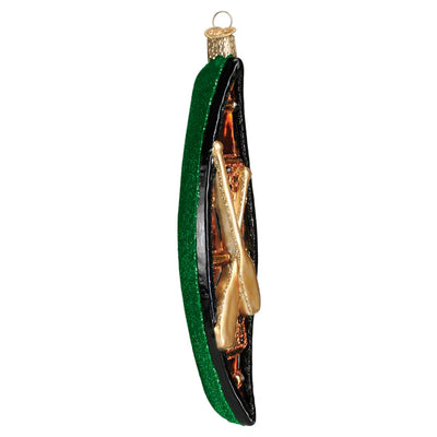 ORNAMENT GREEN CANOE