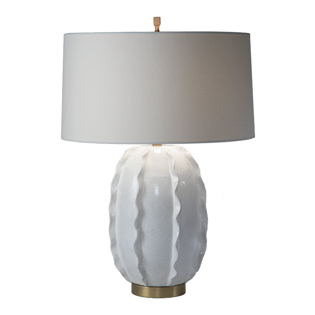 TABLE LAMP WHITE WAVY #62716