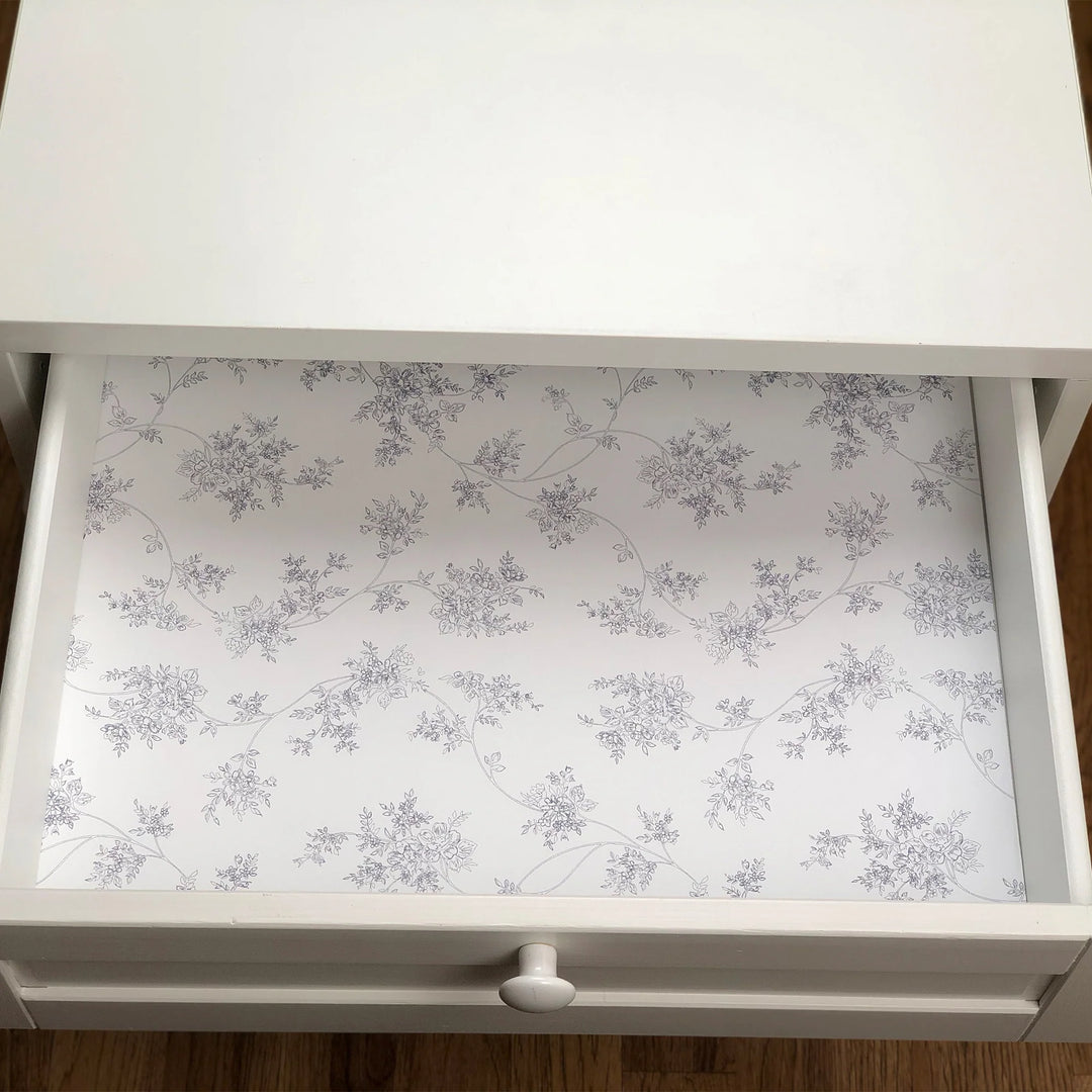 DRAWER LINERS FLORAL LAVENDER #62743