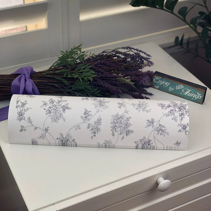 DRAWER LINERS FLORAL LAVENDER #62743