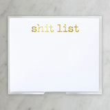 NOTEPAD LUXE GOLD FOIL SHIT LIST
