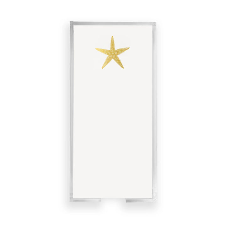 NOTEPAD BUCK GOLD FOIL STARFISH