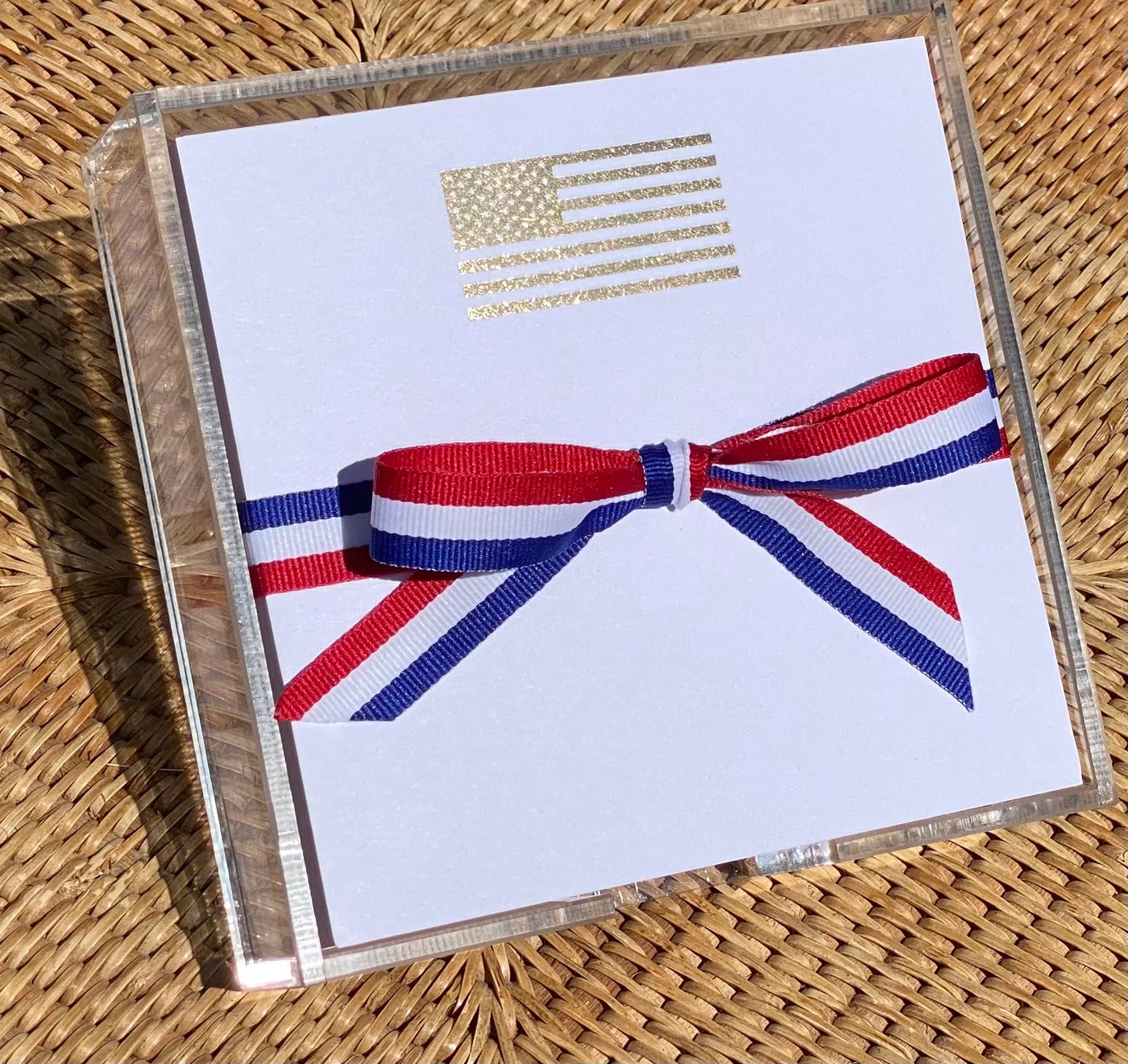 NOTEPAD SMALL GOLD FOIL FLAG