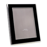 FRAME BLACK ENAMEL & SILVER CURVE