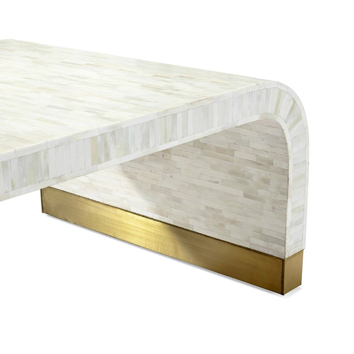 TABLE COCKTAIL CREAM BONE TILES #63339 (NRD)