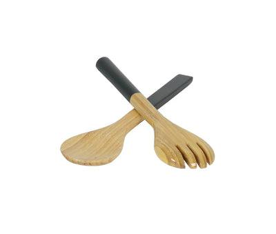 SERVER SET SALAD DARK GREY