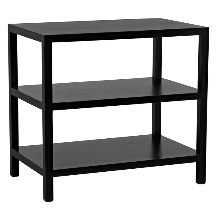 SIDE TABLE 2-SHELF BLACK #63571